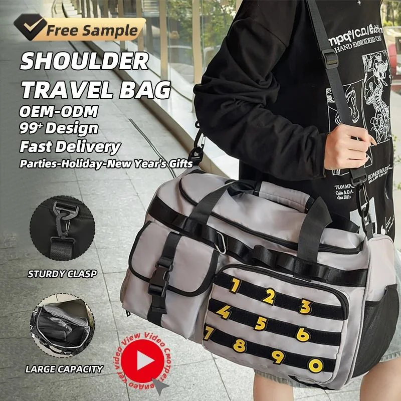 Nylon Gym Duffel with Shoe & Anti-Theft Pockets product reference image