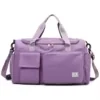 Nylon Gym and Travel Duffel with Shoe Compartment Black color SKU reference