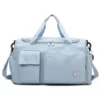 Nylon Gym and Travel Duffel with Shoe Compartment Light blue color SKU reference