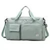Nylon Gym and Travel Duffel with Shoe Compartment Gray color SKU reference
