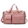 Nylon Gym and Travel Duffel with Shoe Compartment Pink color SKU reference