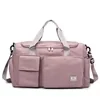 Nylon Gym and Travel Duffel with Shoe Compartment Pink 2 color SKU reference