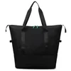 Expandable Nylon Travel Duffel with Dry/Wet Storage Black color SKU reference