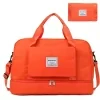 Nylon Travel Duffel with Trolley Sleeve and Shoe Compartment Orange color SKU reference
