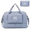 Nylon Travel Duffel with Trolley Sleeve and Shoe Compartment Blue color SKU reference