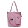 Cotton Tote with Front Bottle-Holder Pocket Pink color SKU reference
