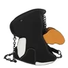 Dinosaur-Shaped PU Mini Crossbody Bag Black color SKU reference