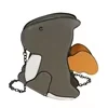Dinosaur-Shaped PU Mini Crossbody Bag White color SKU reference