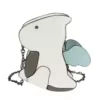 Dinosaur-Shaped PU Mini Crossbody Bag Gray color SKU reference