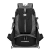 50L Nylon Travel Backpack with Shoe Compartment & Laptop Sleeve Black color SKU reference