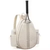 16L Polyester Racket Bag for Tennis, Badminton & Pickleball White color SKU reference