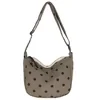 Corduroy Polka-Dot Crossbody Messenger Bag Color reference 03 color SKU reference