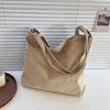 Corduroy Cartoon-Print Shopper Tote White color SKU reference