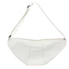 Canvas Cotton Shoulder Messenger Bag White color SKU reference