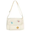 Cartoon Graphic Shoulder and Crossbody Bag White color SKU reference