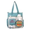 Hamburger-Print Nylon Crossbody Bag Green color SKU reference