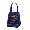 Vintage-Print Polyester Zippered Lunch Cooler Bag Reference 06 color SKU reference