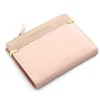 Short PU Coin Wallet with Multi-Card Storage and Marble Finish Light Pink color SKU reference