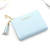 Short PU Coin Wallet with Multi-Card Storage and Marble Finish Light Blue color SKU reference