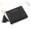 Short PU Coin Wallet with Multi-Card Storage and Marble Finish Black 02 color SKU reference