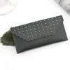 Butterfly Print PU Long Wallet with Plush Pendant Style 2 · Green color SKU reference