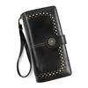 Vintage Genuine Leather Long Wallet with Multi-Layer Card Storage Style 2 · Black color SKU reference