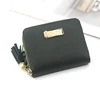 Rabbit Tassel PU Coin Purse with Card Holder Green 02 color SKU reference