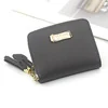 Rabbit Tassel PU Coin Purse with Card Holder Gray 02 color SKU reference