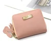 Rabbit Tassel PU Coin Purse with Card Holder Pink 02 color SKU reference
