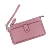 Long PU Zip Wallet with Multi-Card Storage Russet Red color SKU reference