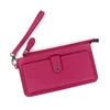 Long PU Zip Wallet with Multi-Card Storage Rose Red color SKU reference