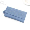 Long PU Wallet with Tassel, Rivet and Card Storage Blue 01 color SKU reference