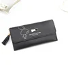 Long PU Wallet with Tassel, Rivet and Card Storage Black 02 color SKU reference