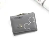 Cartoon PU Coin Wallet with Iron Clip Closure Gray 01 color SKU reference
