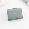 Cartoon PU Coin Wallet with Iron Clip Closure Blue 02 color SKU reference