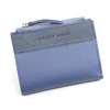 Colorblock PU Short Wallet with Multi-Card Storage Blue 01 color SKU reference
