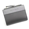 Colorblock PU Short Wallet with Multi-Card Storage Gray 01 color SKU reference