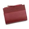 Colorblock PU Short Wallet with Multi-Card Storage Red 01 color SKU reference