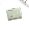Corgi Print PU Wallet with Metal Clip Closure Green 01 color SKU reference
