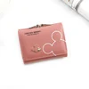 Corgi Print PU Wallet with Metal Clip Closure Pink 02 color SKU reference