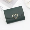 V-Shape PU Short Wallet with Metal Clasp Green 02 color SKU reference