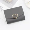 V-Shape PU Short Wallet with Metal Clasp Gray 02 color SKU reference