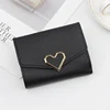 V-Shape PU Short Wallet with Metal Clasp Black 02 color SKU reference