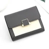 Colorblock Trifold PU Wallet with Card Holder Gray 01 color SKU reference