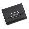 Colorblock Trifold PU Wallet with Card Holder Black 02 color SKU reference