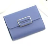 Colorblock Trifold PU Wallet with Card Holder Blue 02 color SKU reference