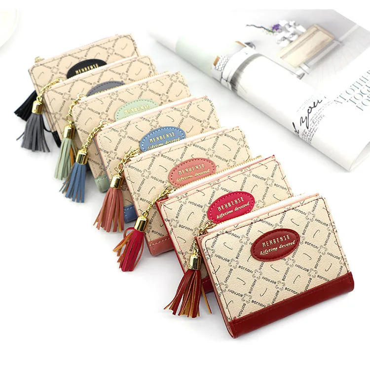 Contrast Color PU Card Holder and Coin Wallet product reference image