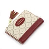 Contrast Color PU Card Holder and Coin Wallet Red 01 color SKU reference