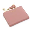 Contrast Color PU Card Holder and Coin Wallet Pink 02 color SKU reference