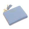 Contrast Color PU Card Holder and Coin Wallet Blue 02 color SKU reference
